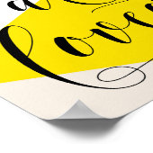 Sie sind geliebt moderne Kalligrafie | ABSTRAKT Poster (Ecke)