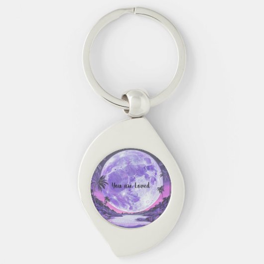 Sie sind geliebt - Moon-Akryllische Auszeichnung Schlüsselanhänger (Vorderseite)