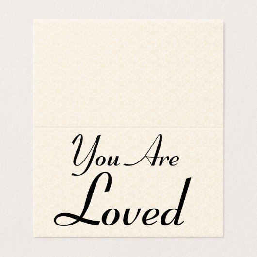 Sie sind geliebt platonische Valentine Notecard 25 (Außenseite Aufgefaltet)