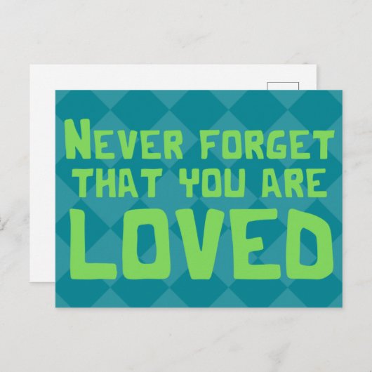 Sie sind geliebt platonisches Valentin Postkarte (Vorne/Hinten)