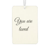 Sie sind geliebt Sonnenmotivation Zitat bewusst ge Autolufterfrischer (Rückseite)