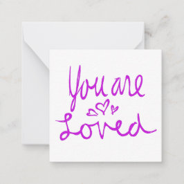 Sie sind geliebt Valentine Mitteilungskarte