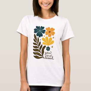 Sie sind geliebte Blume Boho floral Inspiration Qu T-Shirt