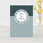 Sie sind geliebte Karte/Ermutigung Karte (Gelbe Blume)