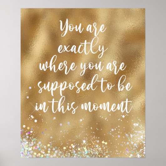 Sie sind genau dort, wo Sie zitiert werden sollen Poster (Vorne)