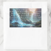 Sie sind genug - Aufkleber (Tasche)