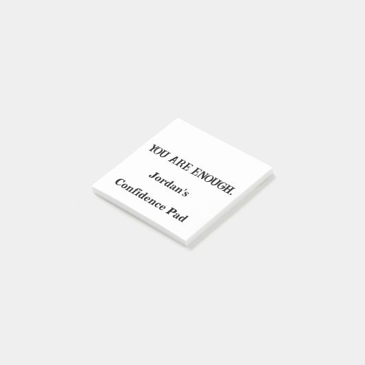 Sie sind genug - benutzerdefinierte Liebe Sticky N Post-it Klebezettel (angewinkelt)