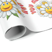 Sie sind genug dunkle, lächelnde Gesichter Geschenkpapier (Rolleneckpunkt)