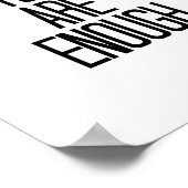 Sie sind genug Ermutigung für motivierend Worte Poster (Ecke)