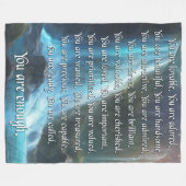 Sie sind genug - Fleece Blanket (Vorderseite (Horizontal))