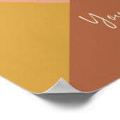 Sie sind genug geometrische Art erdigen Wüstenfarb Poster (Ecke)