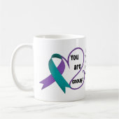 "Sie sind genug" Heilung Hoffnung Minimalistisches Kaffeetasse (Links)