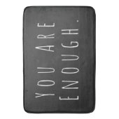 SIE SIND GENUG | Inspiration Word Art Graphic Badematte (Vorderseite Vertikal)