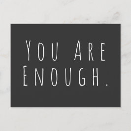 SIE SIND GENUG | Inspiration Word Art Graphic Postkarte