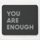 Sie sind genug inspirierende Retro-70er-Typografie Mousepad (Vorne)