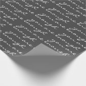 Sie sind genug inspirierendes Zitat Schwarz-weiß Geschenkpapier (Ecke)