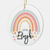 Sie sind genug positive Affirmation Geschenk Keramik Ornament (Links)