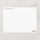 Sie sind genug Regenbogenhörer Hände Art Postkarte (Rückseite)