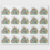 Sie sind genug Regenbogenschmetterlinge für Blume Geschenkpapier (Flach)