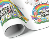 Sie sind genug Regenbogenschmetterlinge für Blume Geschenkpapier (Rolleneckpunkt)