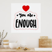 SIE SIND GENUG SELBSTVERSTÄNDLICHE LIEBE POSTER (Küche)