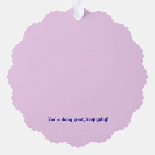 Sie sind genug skaliert Ornament - Happy Cloud & (Rückseite)