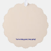 Sie sind genug skaliert Ornament - Happy Cloud & Karte (Rückseite)