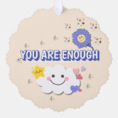 Sie sind genug skaliert Ornament - Happy Cloud & Karte (Vorderseite)