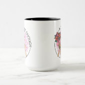 Sie sind genug Skeletton-Blume Valentine Retro Tasse (Zentrum)