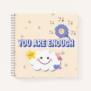 Sie sind genug SpiralNotebook - Niedliches Cloud-D Notizblock