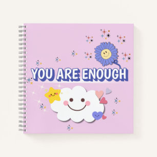 Sie sind genug SpiralNotebook - Niedliches Cloud-D Notizblock