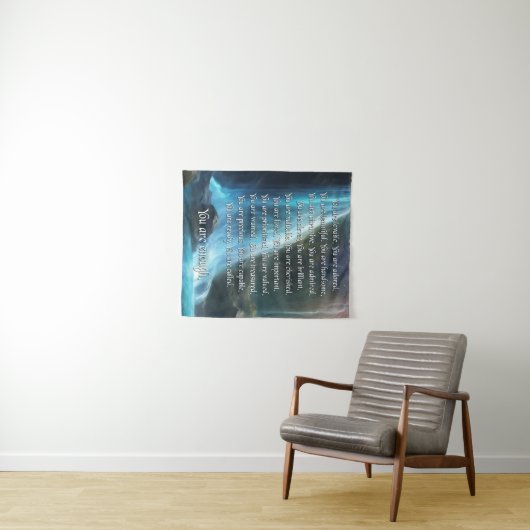 Sie sind genug - Tapisserie Wandteppich (Beispiel (Horizontal))