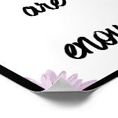 Sie sind genug, Zitat Poster (Ecke)