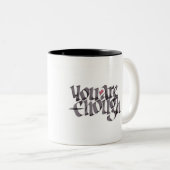 Sie sind genügend Kalligraphie-Tasse Zweifarbige Tasse (VorderseiteRechts)