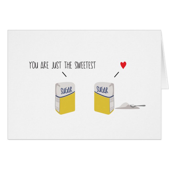 Sie sind gerade das süßeste Zuckertaschen *Love* (Vorderseite (Horizontal))