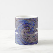Sie sind geschätzt Blue Spiral Swirl Wertschätzung Kaffeetasse (Mittel)