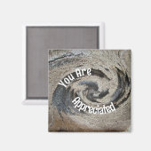 Sie sind geschätzt Rustikal Brown Mosaik Mitarbeit Magnet (Vorderseite/Rückseite)