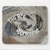 Sie sind geschätzt Rustikal Brown Mosaik Mitarbeit Mousepad (Vorne)