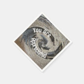 Sie sind geschätzt Rustikal Brown Mosaik Mitarbeit Serviette (Ecke)