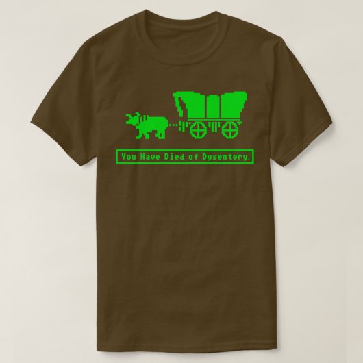 Sie sind gestorben an Dysentery Oregon Trail Hoodi T-Shirt (Design vorne)