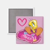 Sie sind Getweetet TWEETY™ Bowl Magnet (Vorderseite/Rückseite)