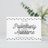 Sie sind glücklich Phantastisch Dankeskarte (Stehend Vorderseite)