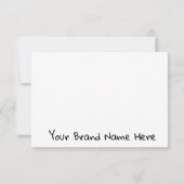 Sie sind glücklich Phantastisch Dankeskarte (Rückseite)