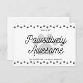 Sie sind glücklich Phantastisch Dankeskarte (Vorne/Hinten)