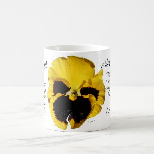 SIE SIND GOTTES GELIEBTE PETUNIA GELBE LIEBTE TASS KAFFEETASSE (Mittel)