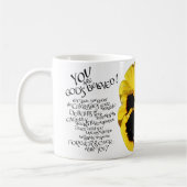 SIE SIND GOTTES GELIEBTE PETUNIA GELBE LIEBTE TASS KAFFEETASSE (Links)