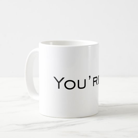 Sie sind - Grammatik-Korrektur Kaffeetasse (Vorderseite Links)