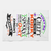 Sie sind gruselig und sie sind Kooky Mysterious Sp Geschirrtuch (Horizontal)