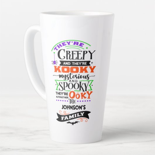 Sie sind gruselig und sie sind Kooky Mysterious Sp Milchtasse (Linke Ecke)