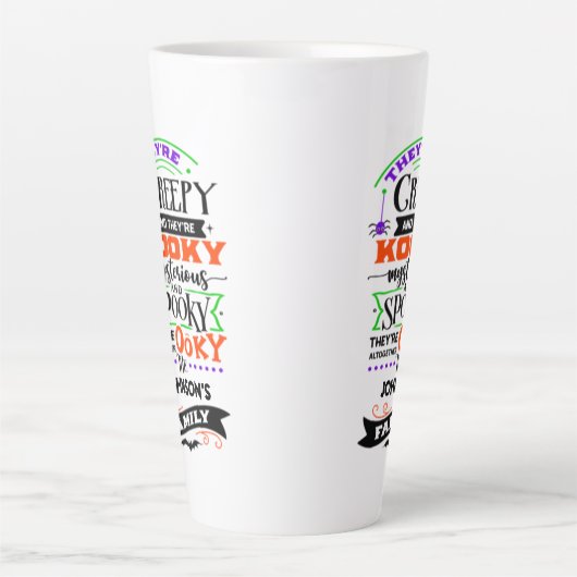 Sie sind gruselig und sie sind Kooky Mysterious Sp Milchtasse (Vorderseite)